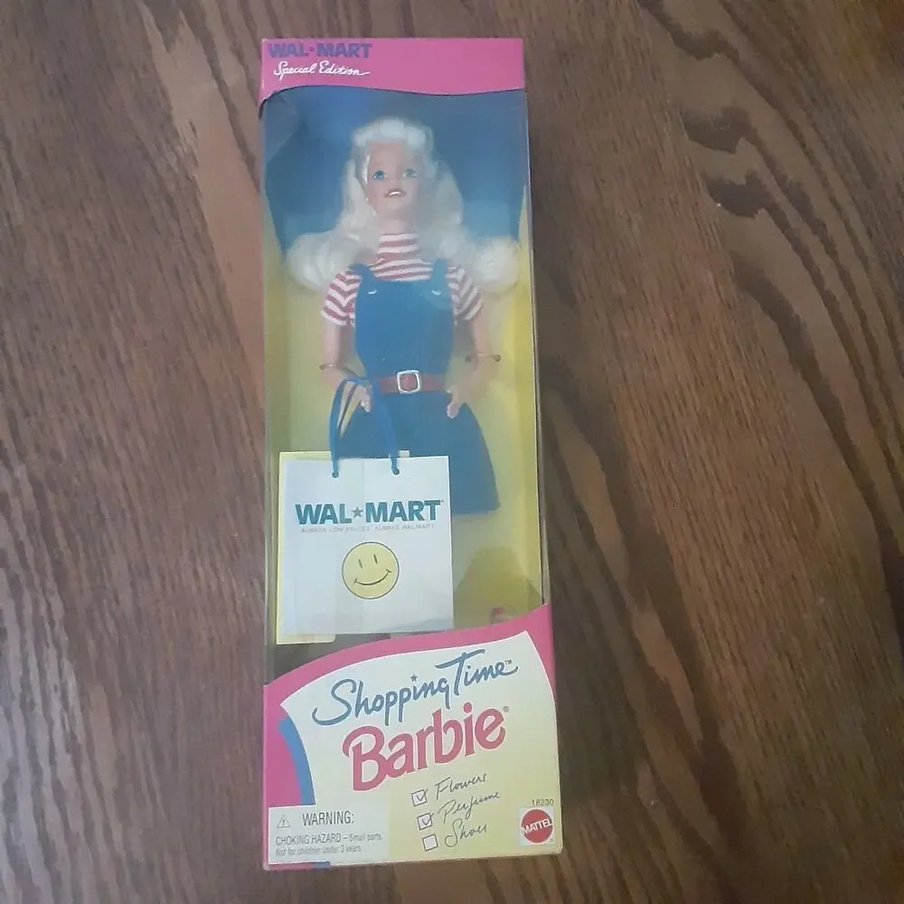 Vtg 90s Wal-Mart Shopping Time Barbie Mattel 18230 Special Edition 1997